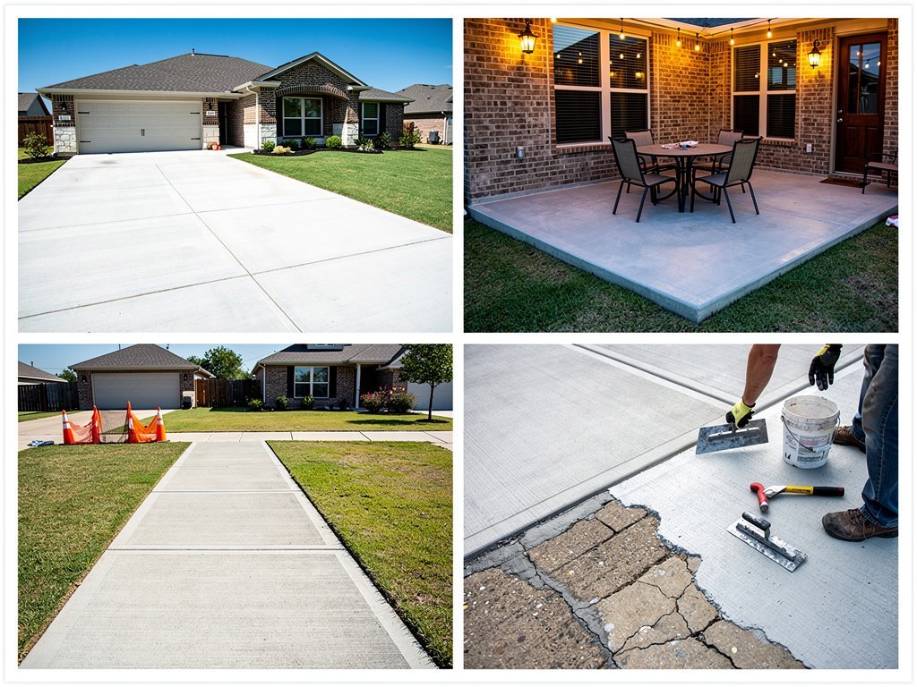 Professional concrete services in Cypress Texas
