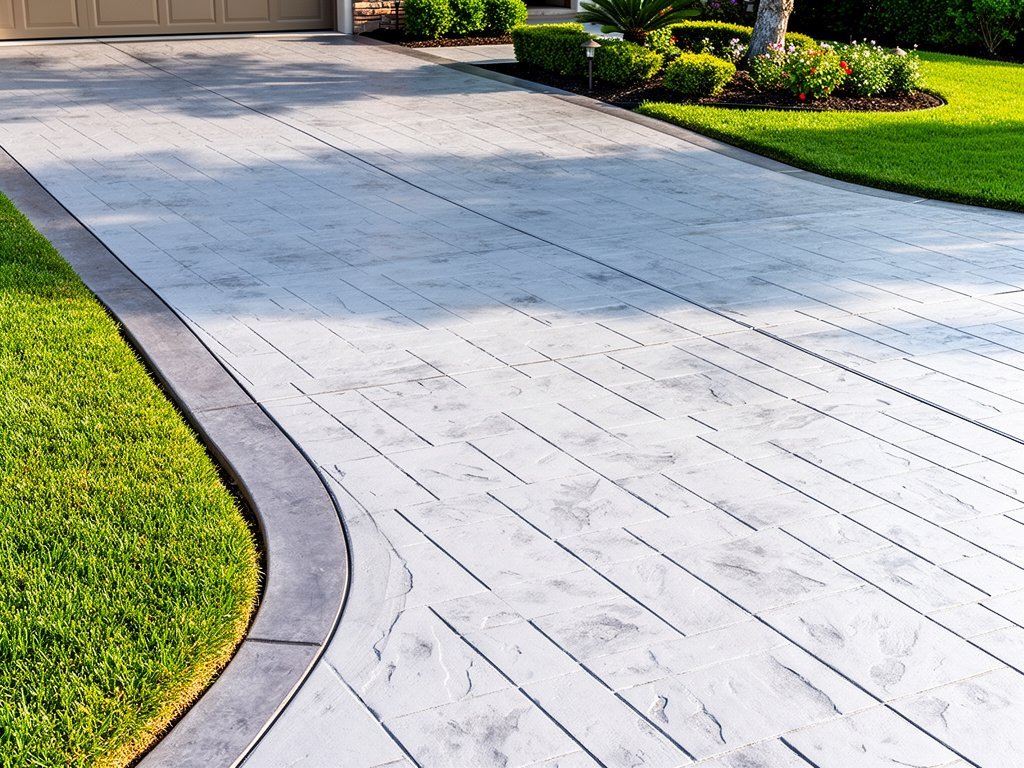 Decorative stamped concrete pattern